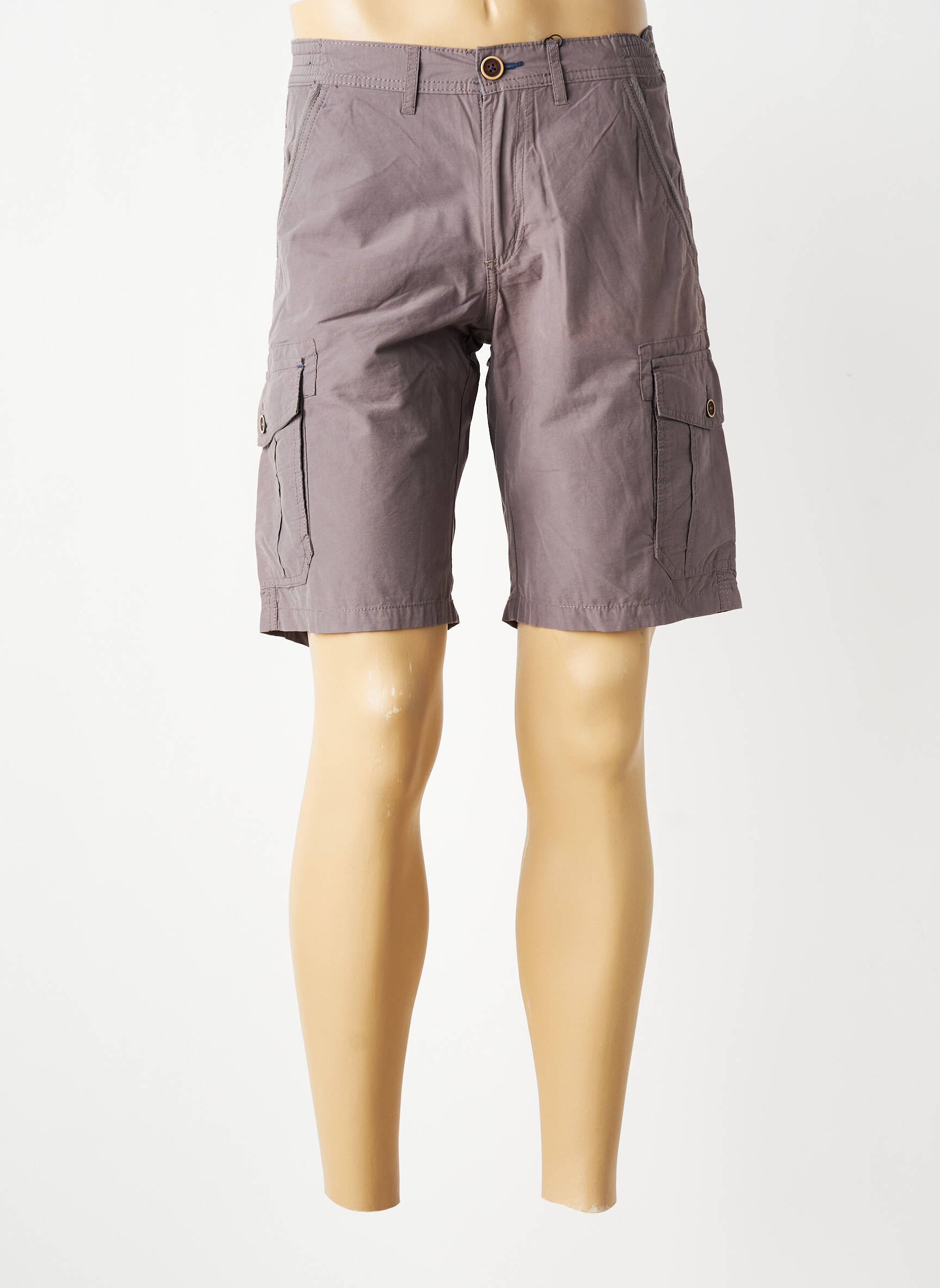 Bermuda taille élastique taille normale marron PETER COFOX homme