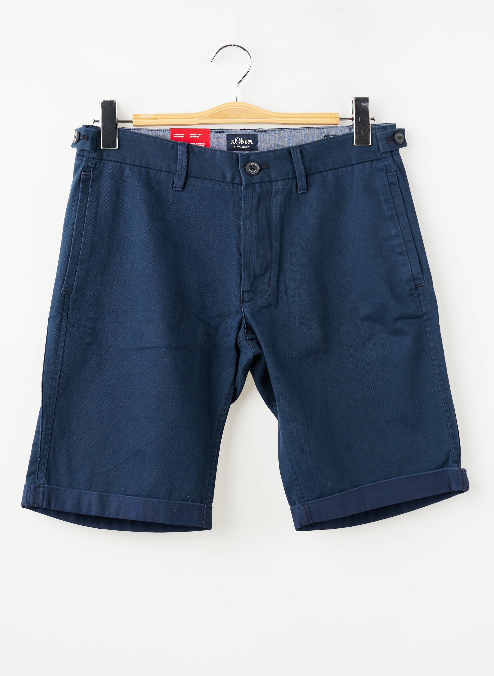 Bermuda multipoches taille normale bleu S.OLIVER homme
