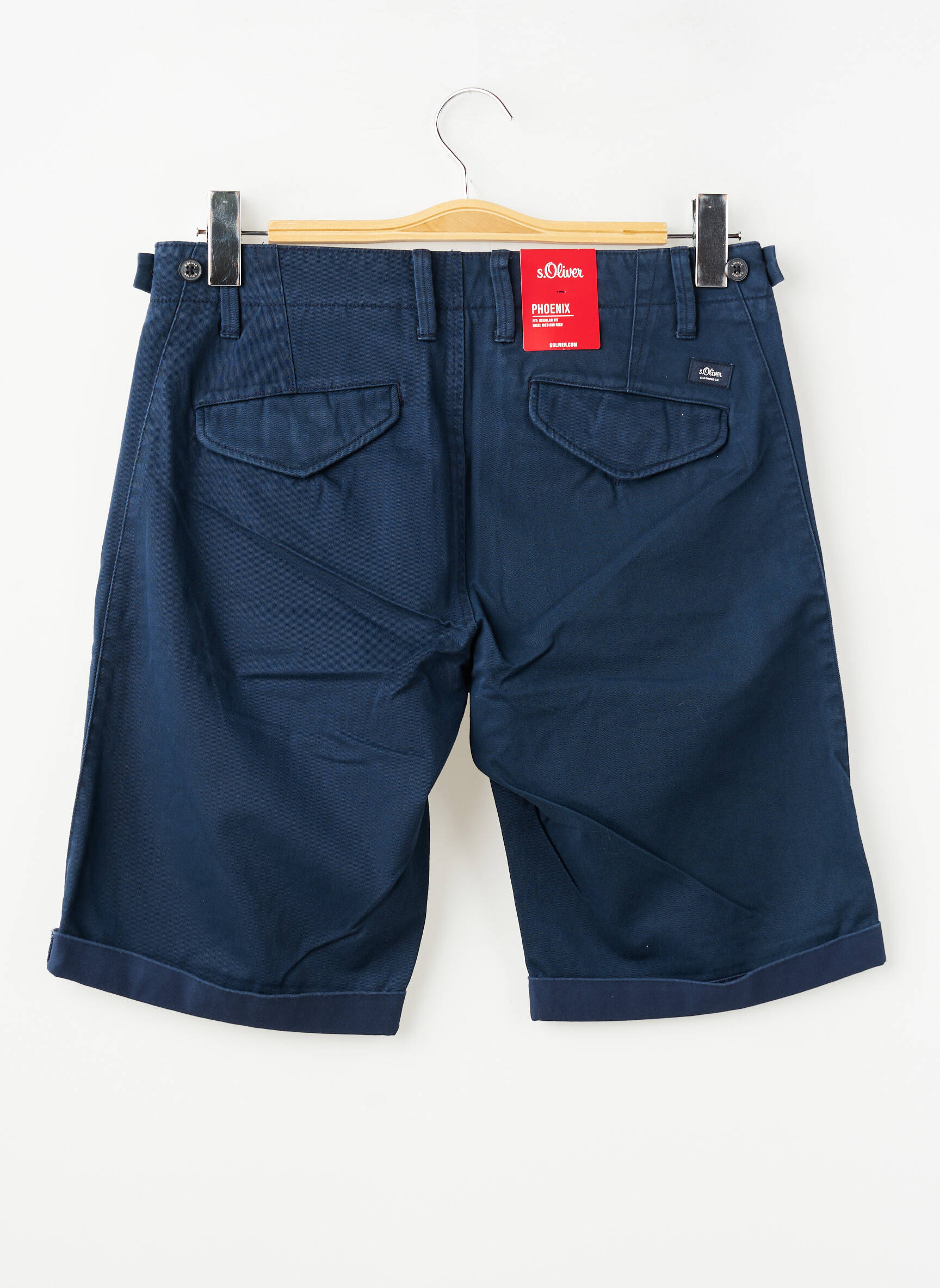 Bermuda multipoches taille normale bleu S.OLIVER homme
