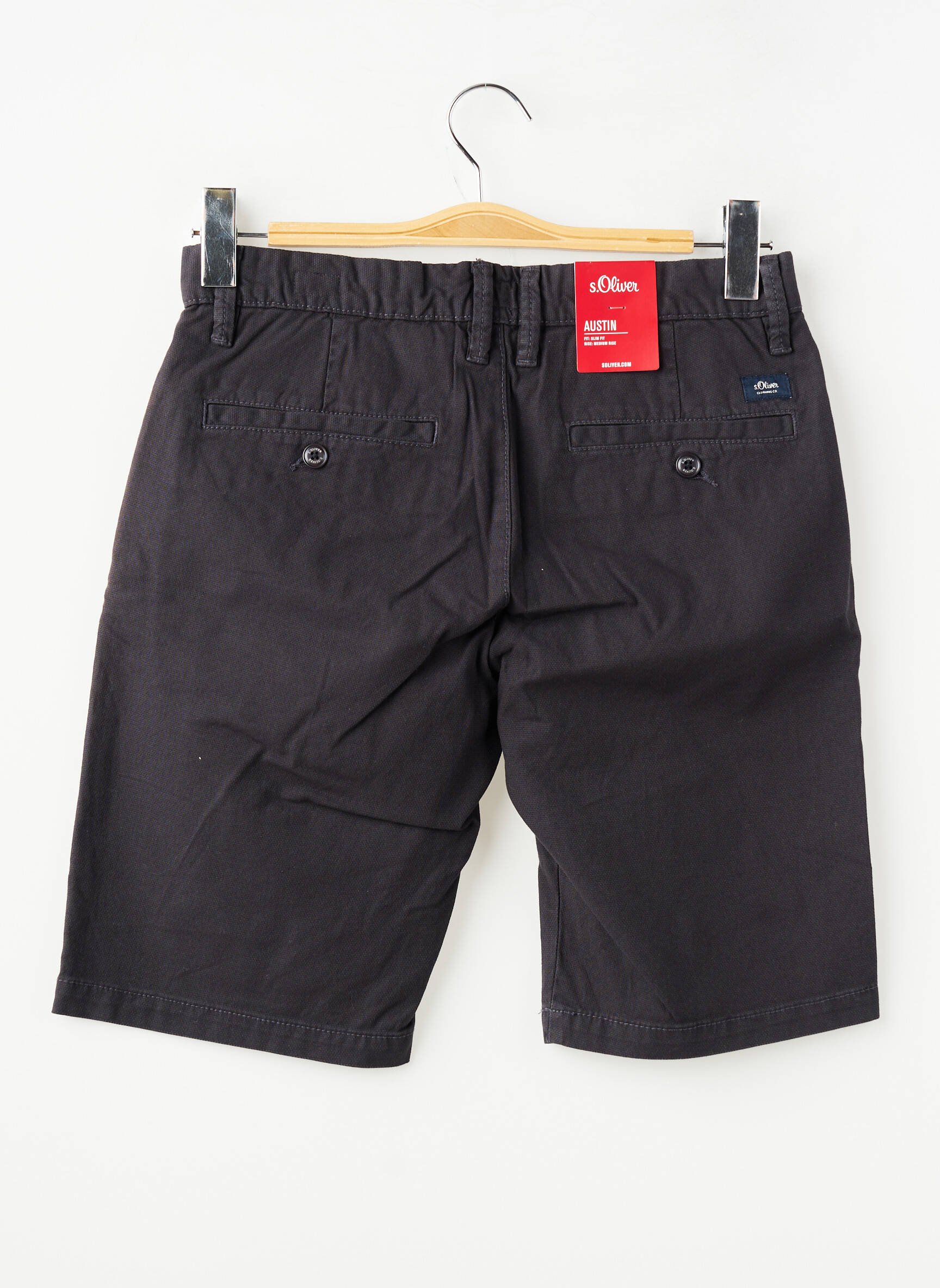 Bermuda taille élastique taille normale gris S.OLIVER homme