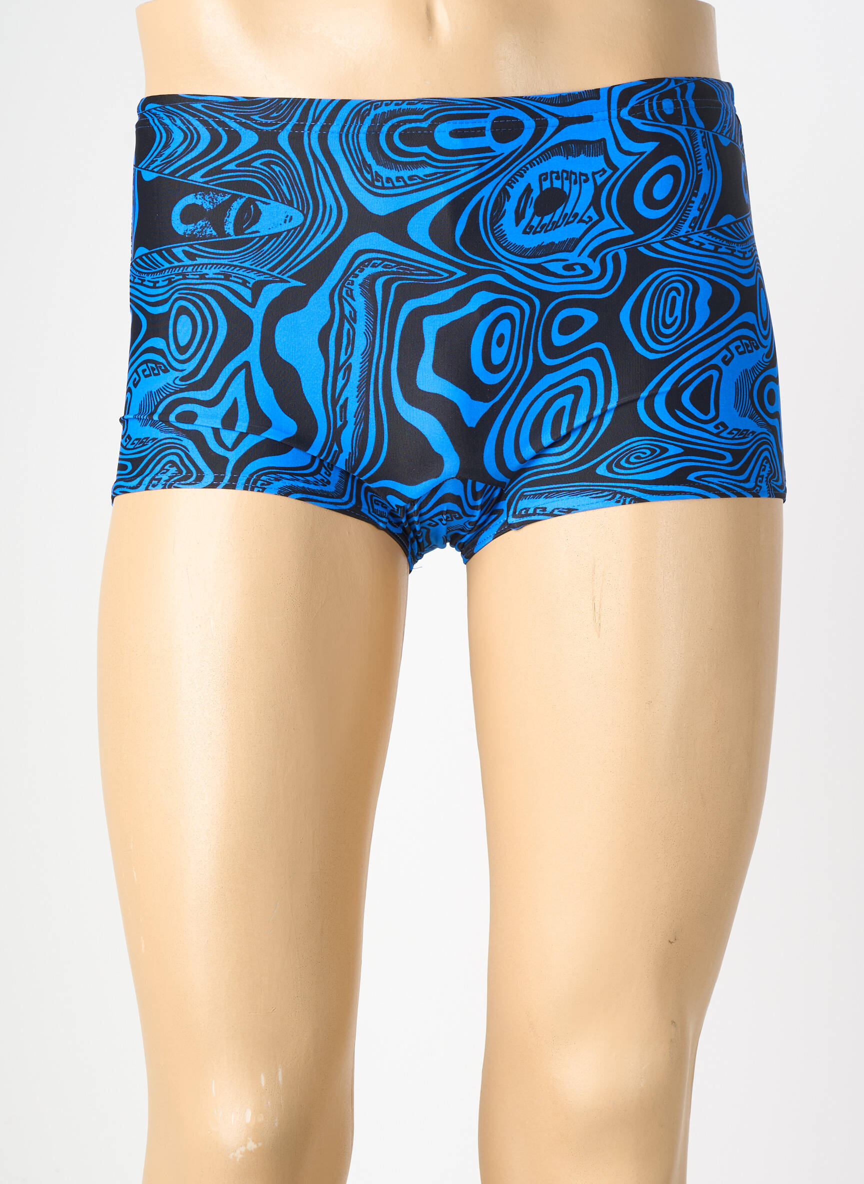 Slip de bain tissage popeline bleu KALAÏS homme