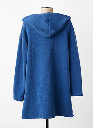 Gilet manches longues stretch bleu GEVANA femme