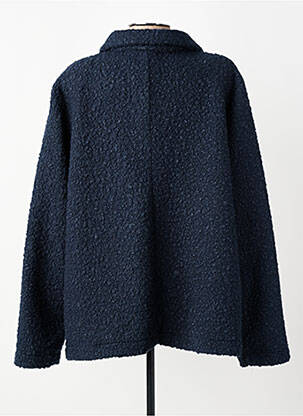 Veste casual coupe droite bleu GEVANA femme