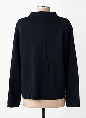Gilet manches longues fermeture boutonnée sur le devant bleu GEVANA femme