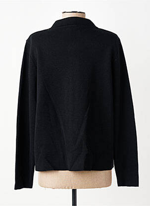 Gilet manches longues fermeture boutonnée sur le devant noir GEVANA femme