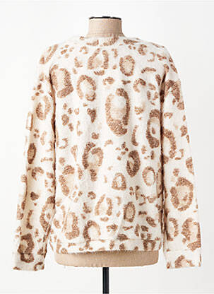 Gilet manches longues fermeture boutonnée sur le devant beige GEVANA femme