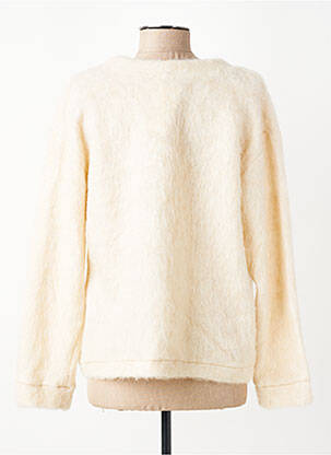 Gilet manches longues fermeture boutonnée sur le devant beige GEVANA femme