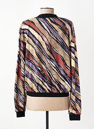 Veste casual col rond noir GEVANA femme