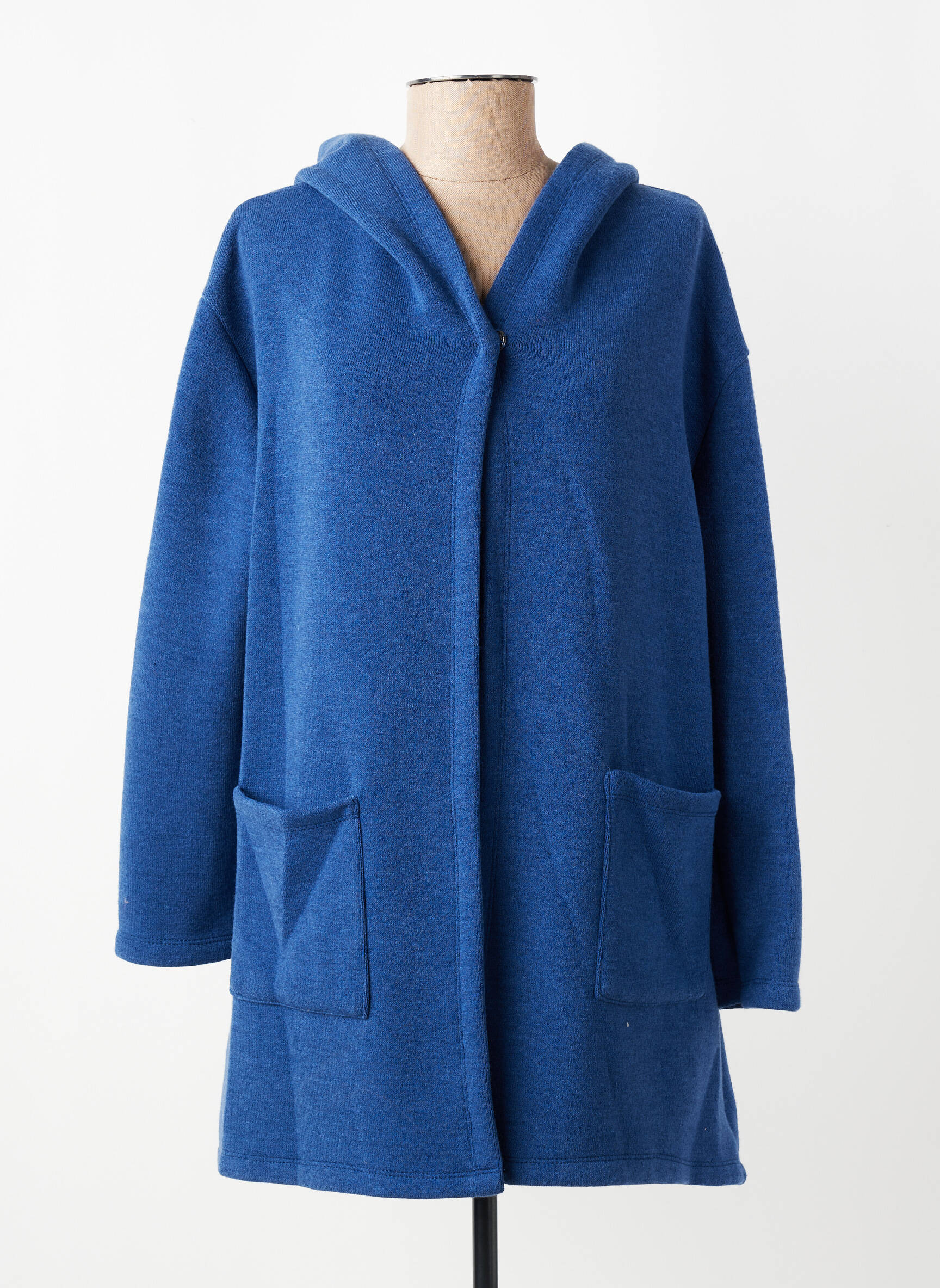 Gilet manches longues stretch bleu GEVANA femme