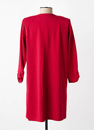 Veste casual coupe cintrée rouge GEVANA femme