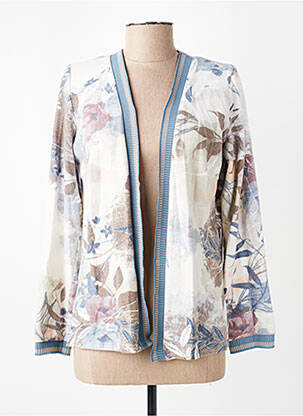 Gilet manches longues stretch beige GEVANA femme