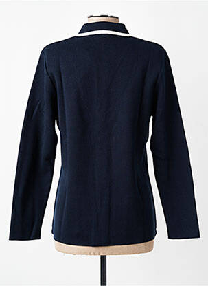 Gilet manches longues stretch bleu GEVANA femme