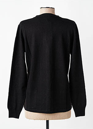 Gilet manches longues resserrée sur le bas noir GEVANA femme
