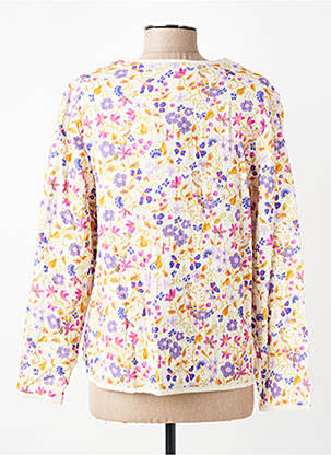 Veste casual col rond beige GEVANA femme