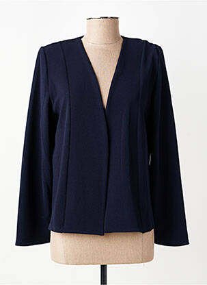 Veste casual manches longues bleu GEVANA femme