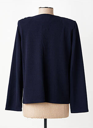 Veste casual manches longues bleu GEVANA femme