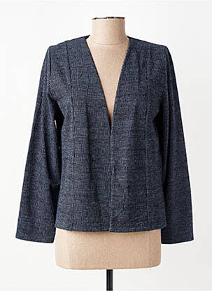 Gilet manches longues stretch bleu GEVANA femme