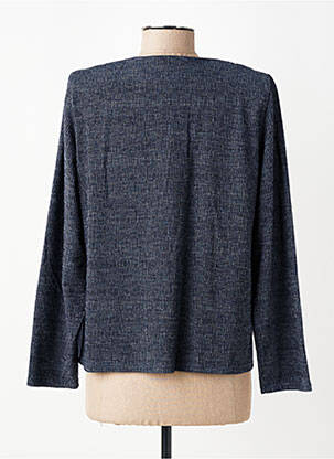 Gilet manches longues stretch bleu GEVANA femme