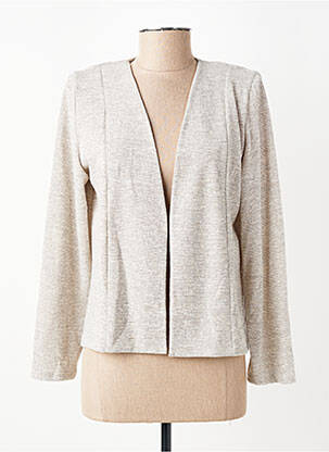Veste casual coupe cintrée beige GEVANA femme