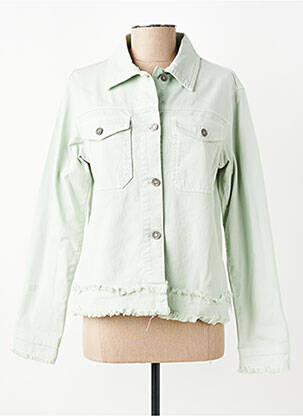 Veste casual poignets boutonnés avec fente vert MERLETTI femme