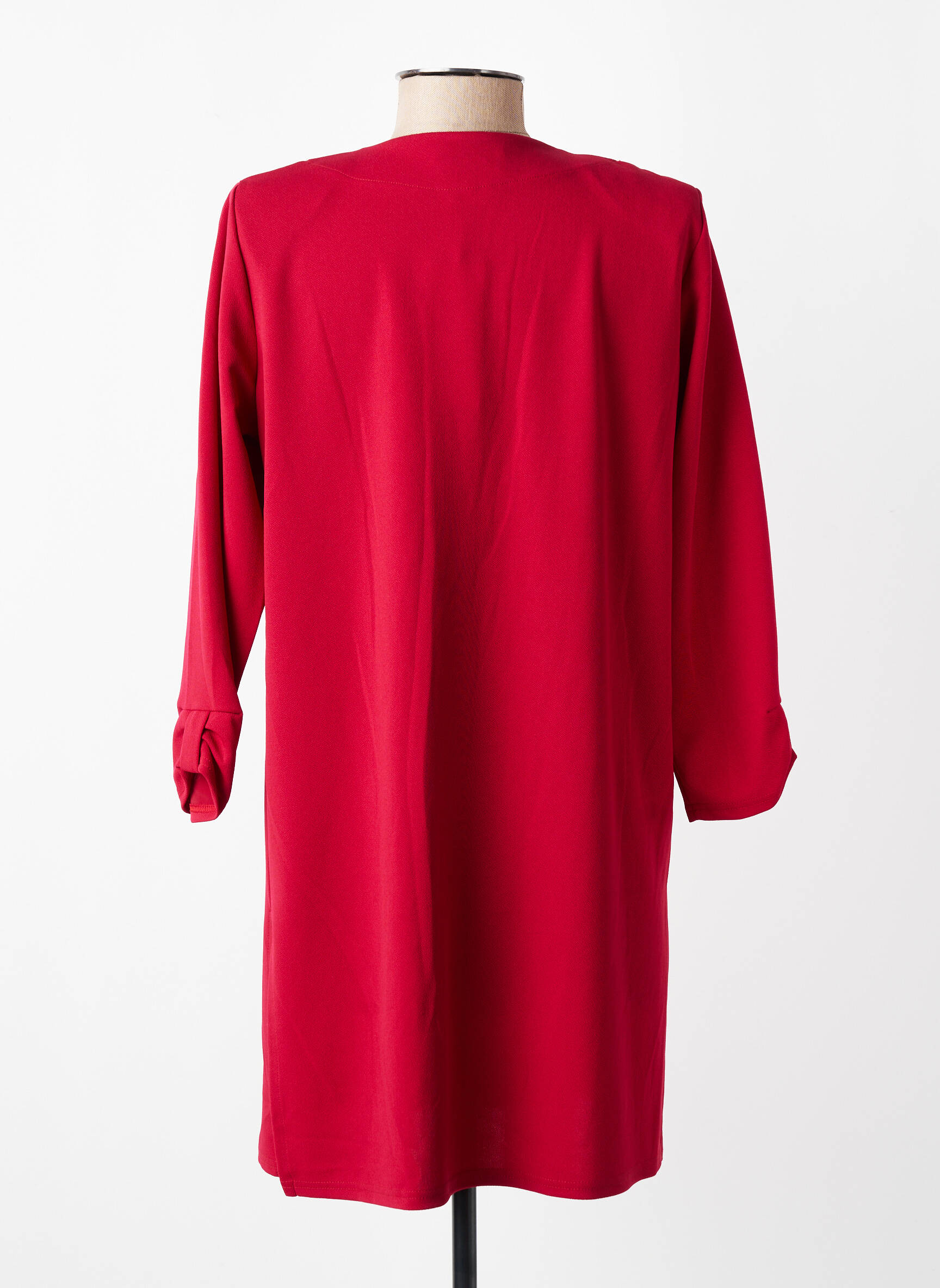 Veste casual coupe cintrée rouge GEVANA femme
