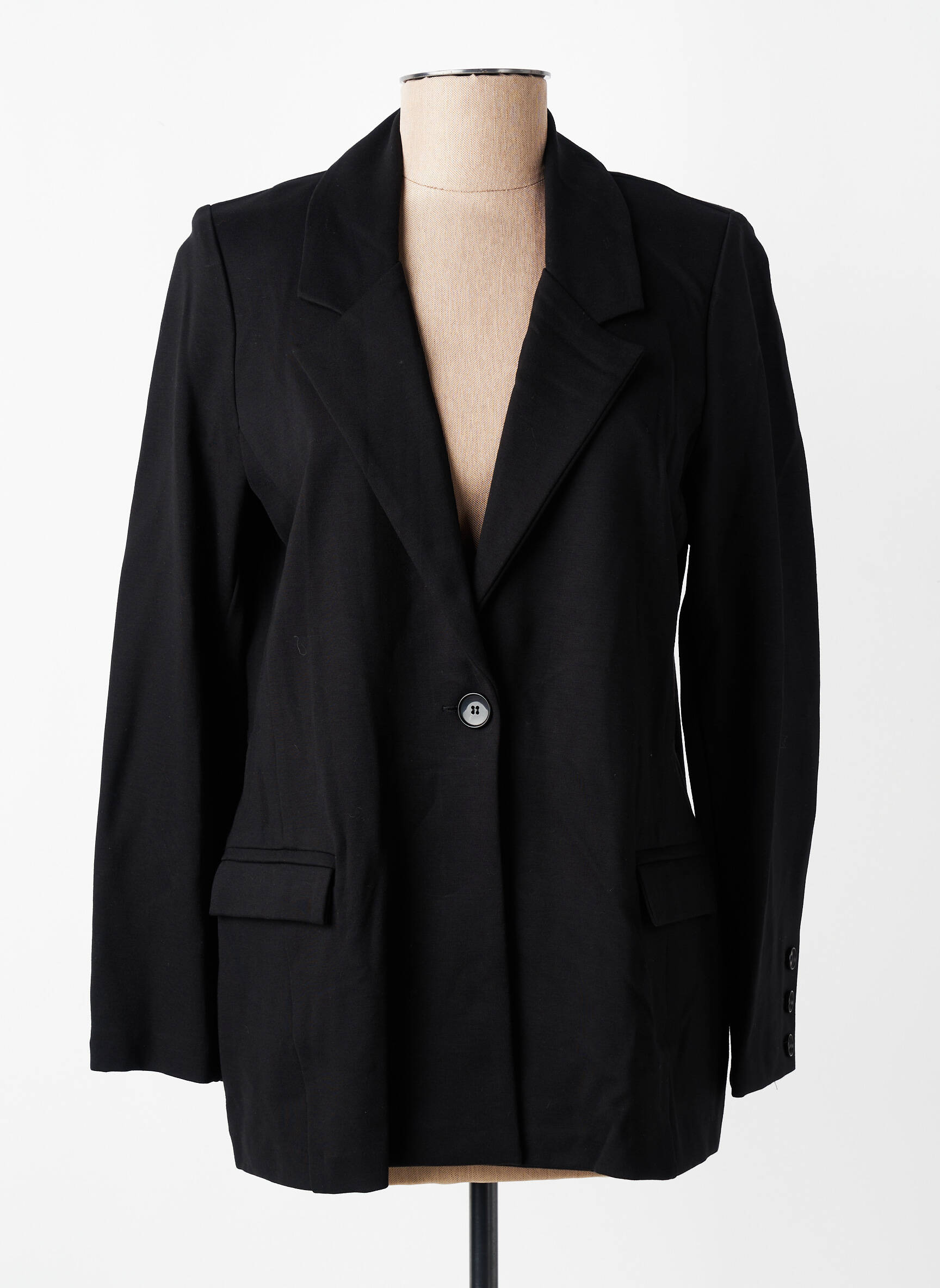 Blazer poches noir GEVANA femme
