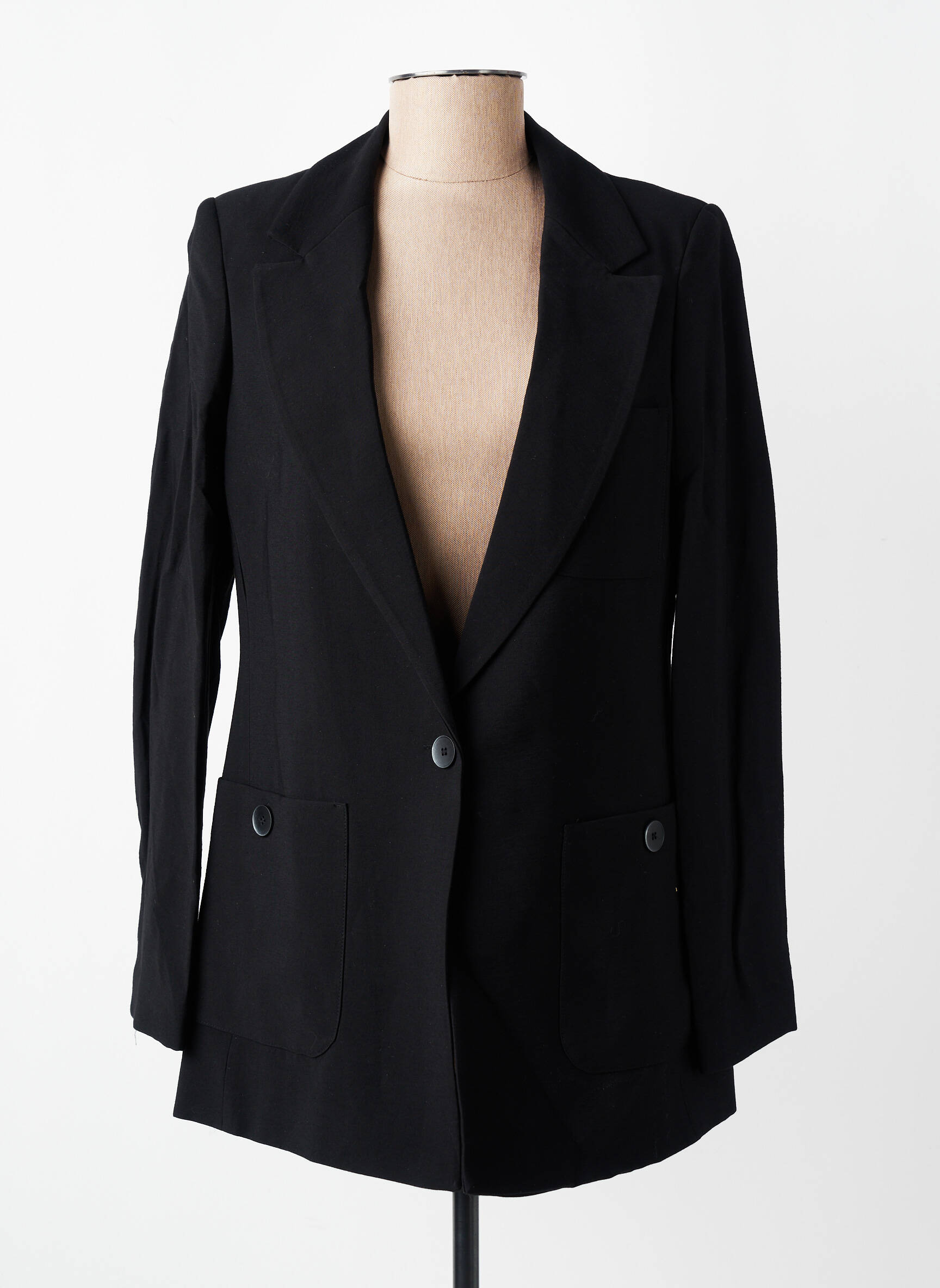 Blazer poches noir GEVANA femme