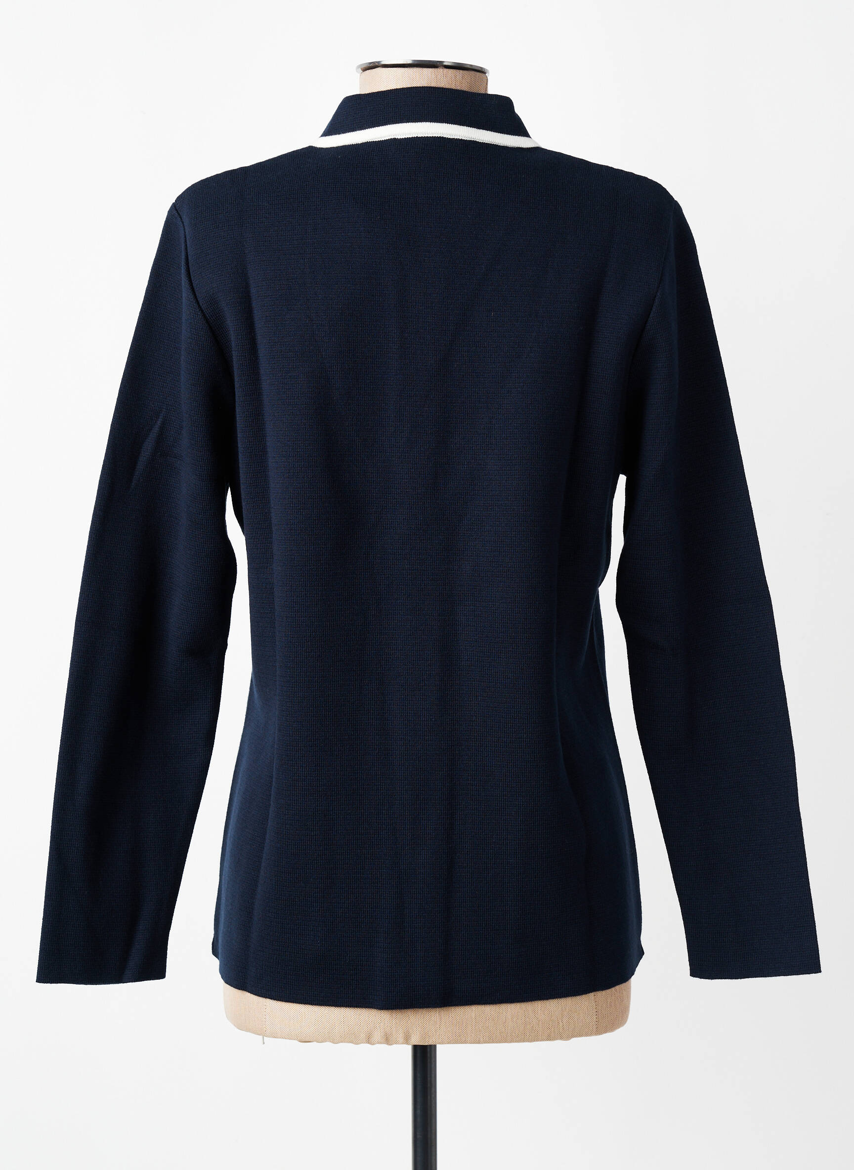 Gilet manches longues stretch bleu GEVANA femme