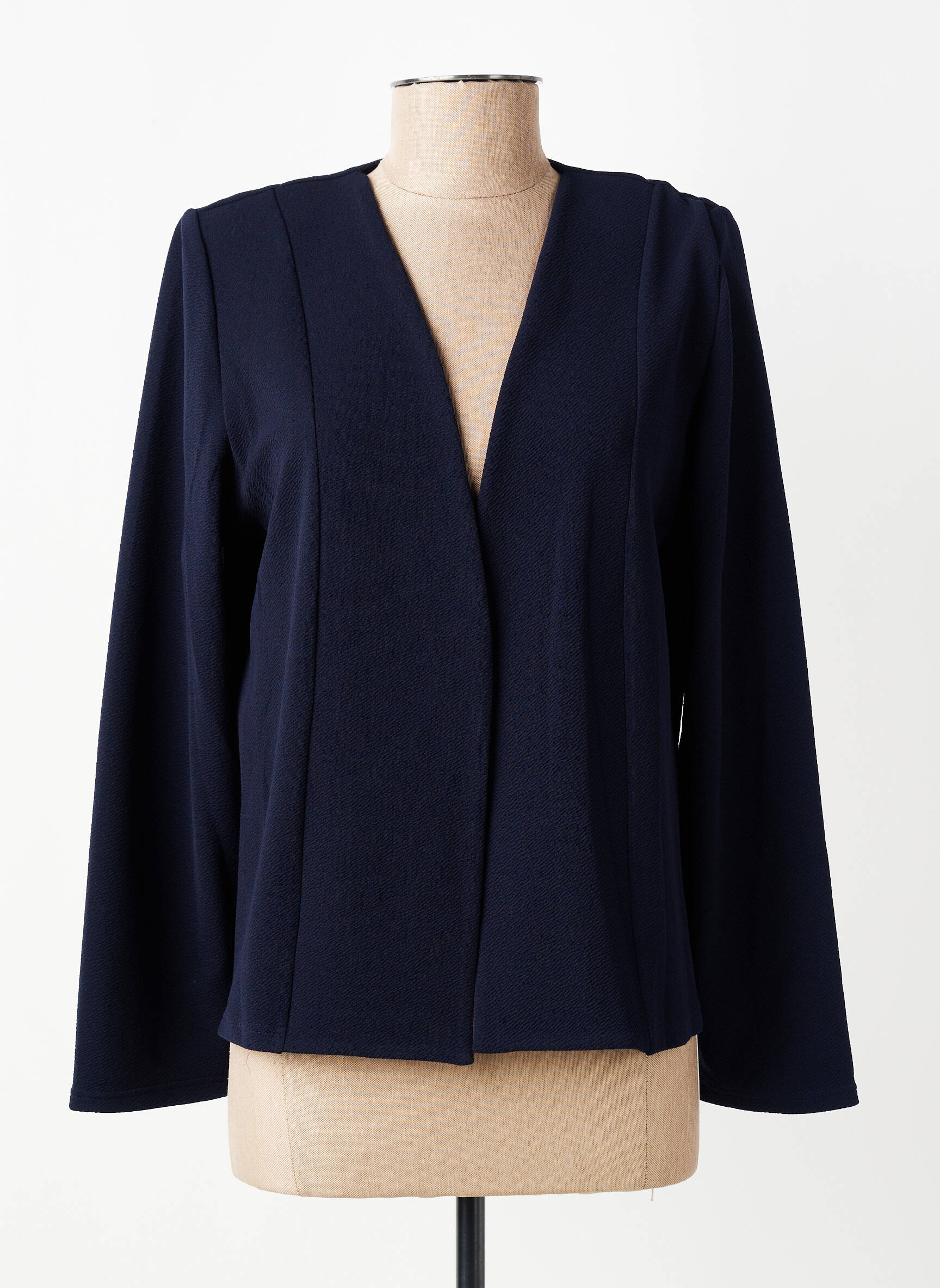 Veste casual manches longues bleu GEVANA femme