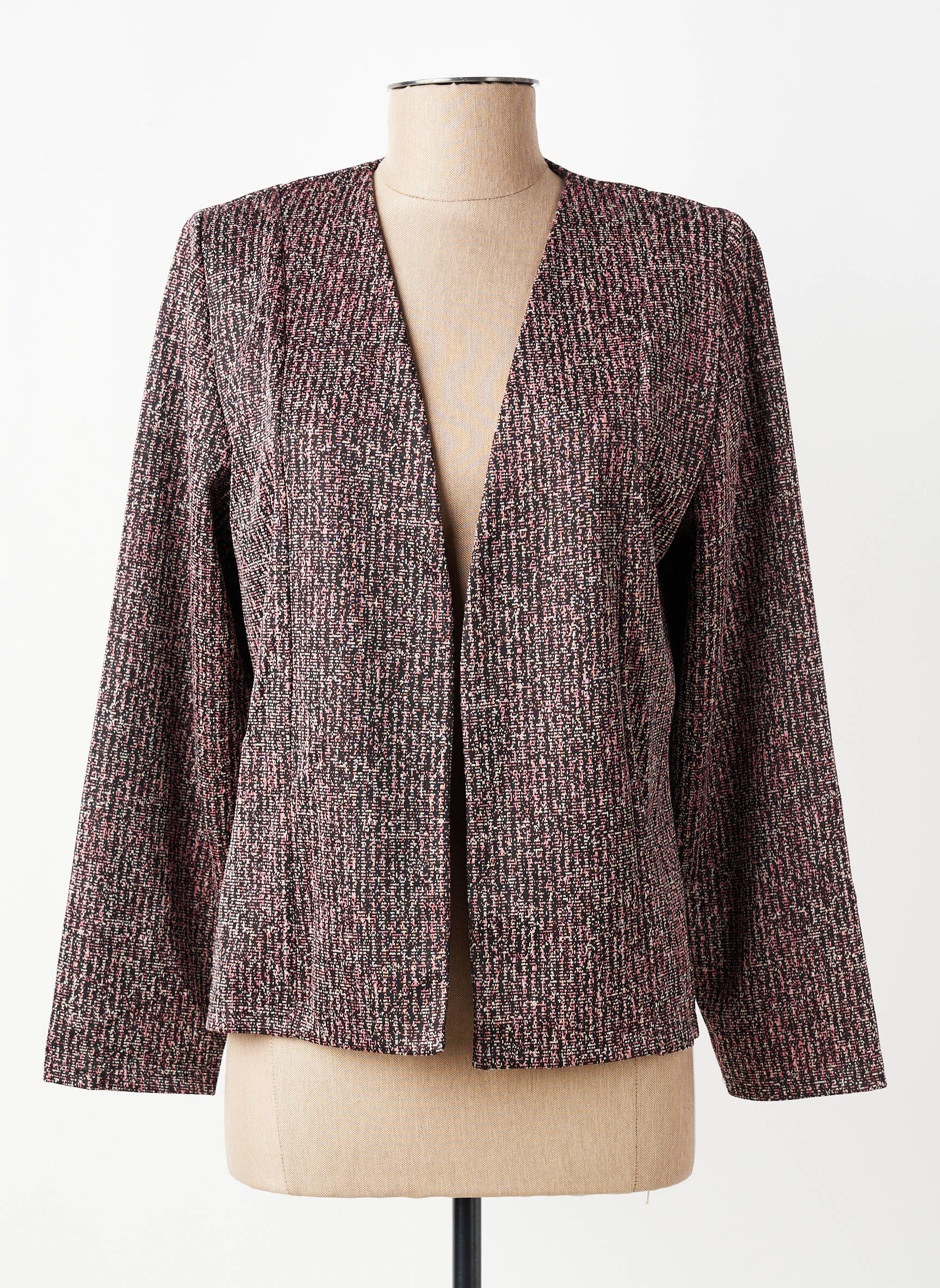 Veste casual coupe cintrée rose GEVANA femme