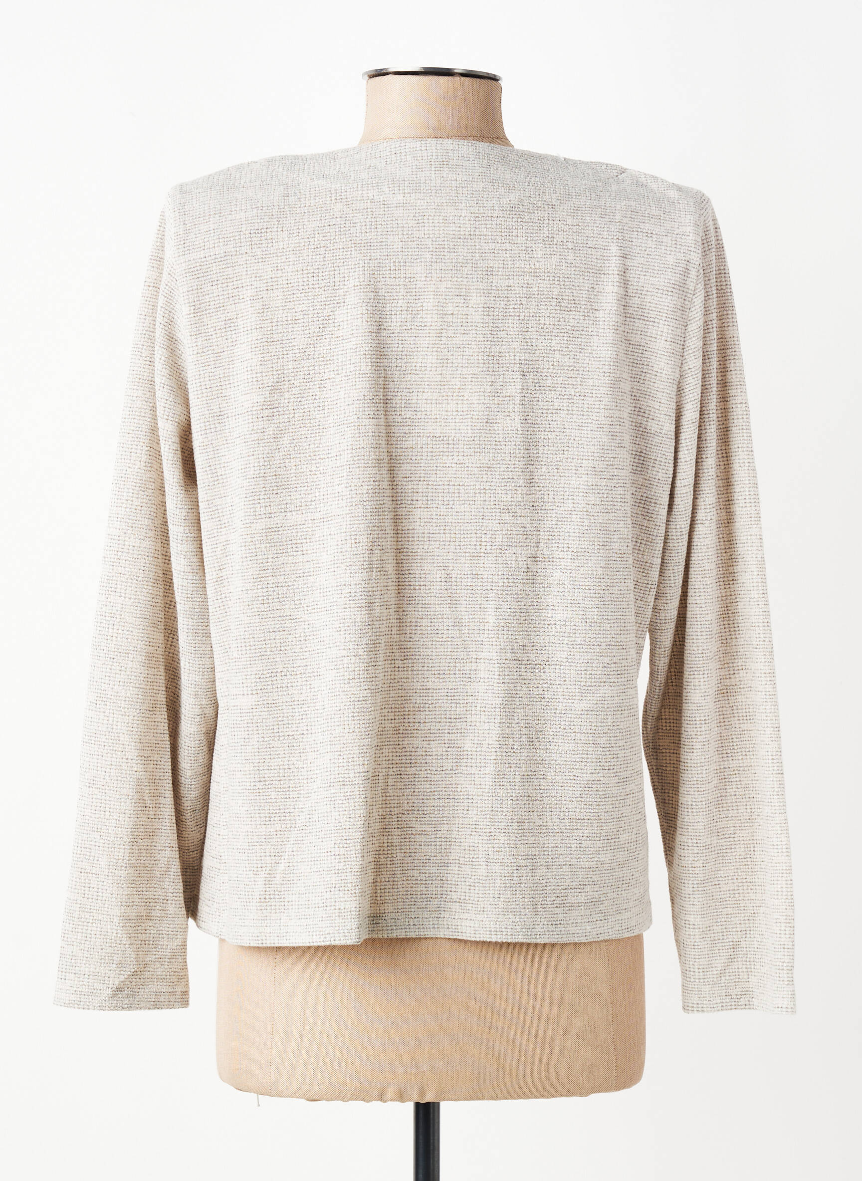 Veste casual coupe cintrée beige GEVANA femme
