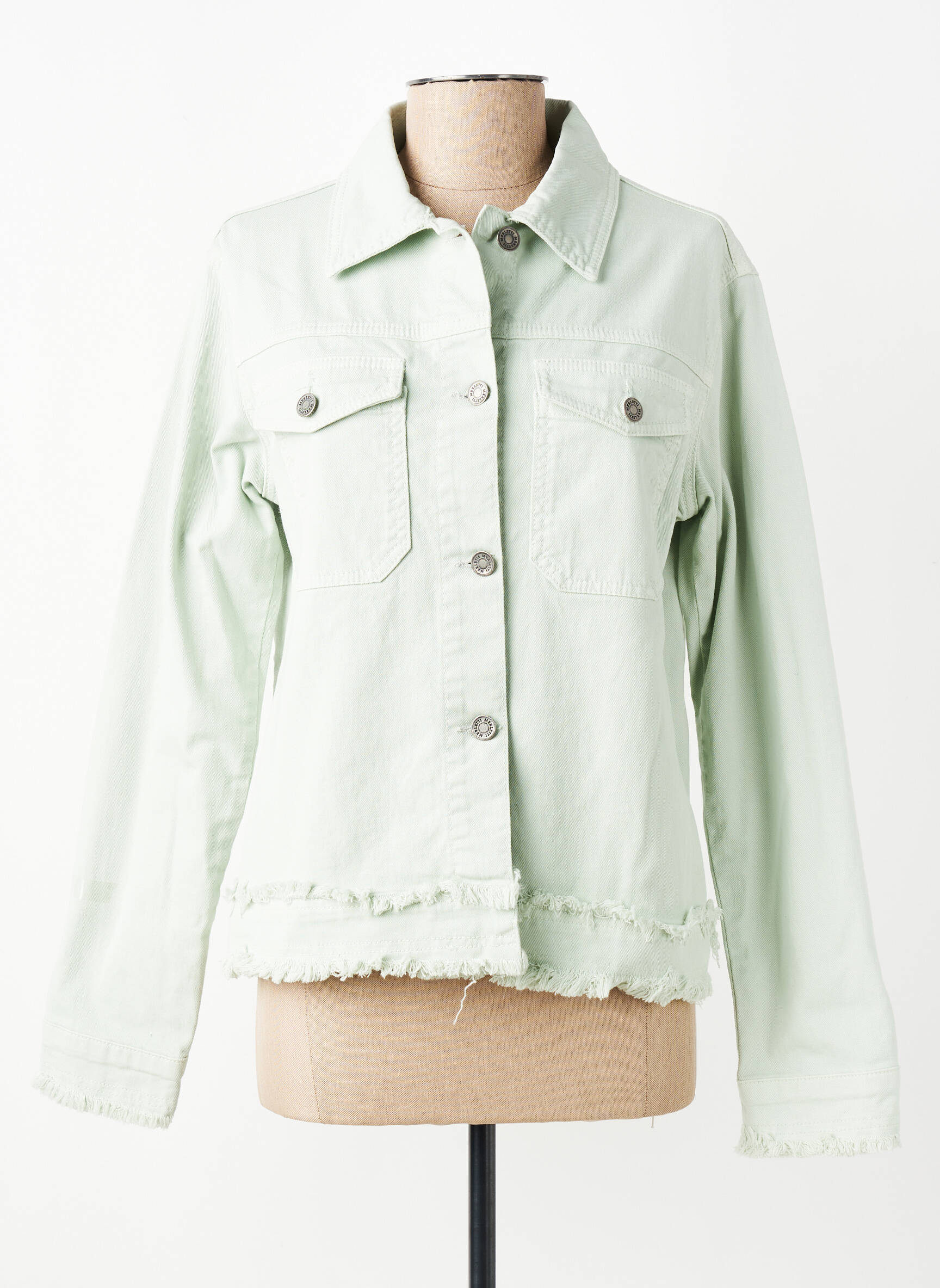 Veste casual poignets boutonnés avec fente vert MERLETTI femme