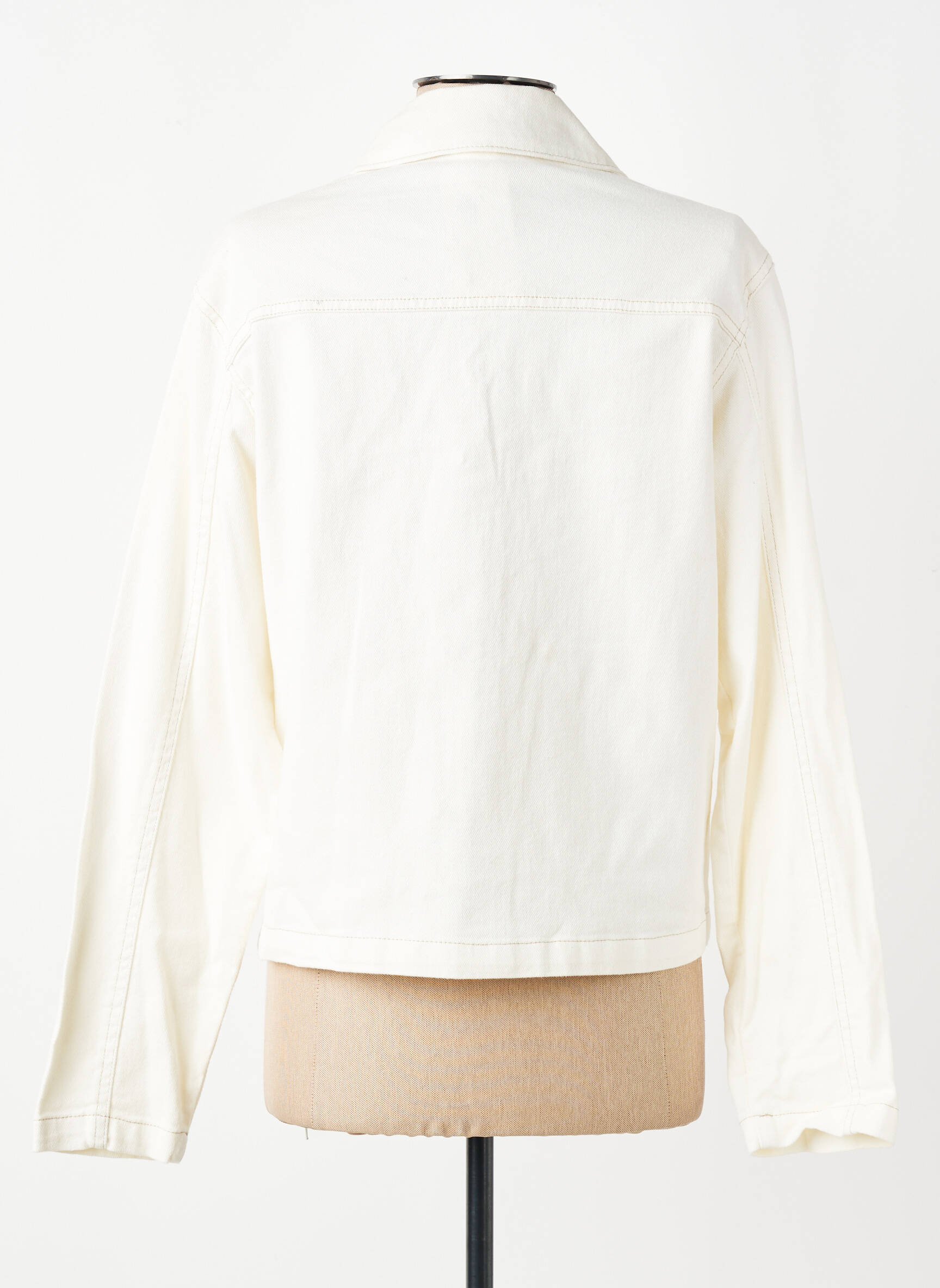 Veste casual poignets boutonnés avec fente beige DIVILUNE femme