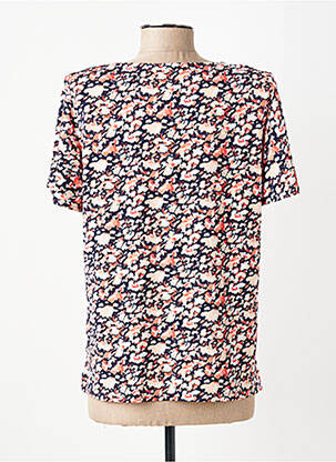 T-shirt coupe cintrée manches courtes bleu GEVANA femme