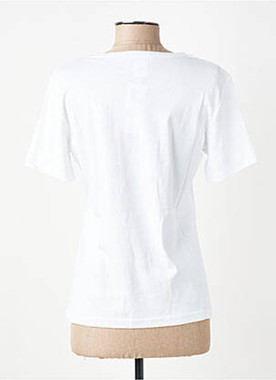 T-shirt sérigraphie manches courtes blanc GEVANA femme