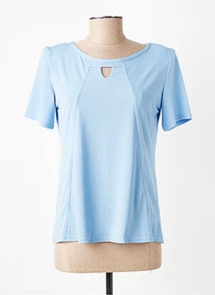 Top manches courtes manches courtes bleu GEVANA femme