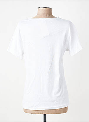 T-shirt sérigraphie manches courtes blanc GEVANA femme
