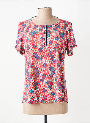 Top manches courtes manches courtes rose GEVANA femme