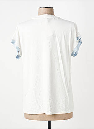 T-shirt coupe droite manches courtes beige GEVANA femme