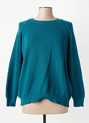 Pull stretch manches longues vert GEVANA femme