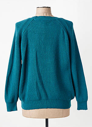 Pull stretch manches longues vert GEVANA femme