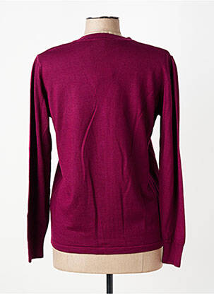 Gilet manches longues stretch rouge GEVANA femme