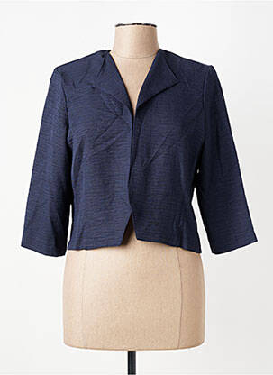 Boléro tissage crêpe bleu GEVANA femme