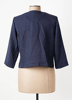 Boléro tissage crêpe bleu GEVANA femme