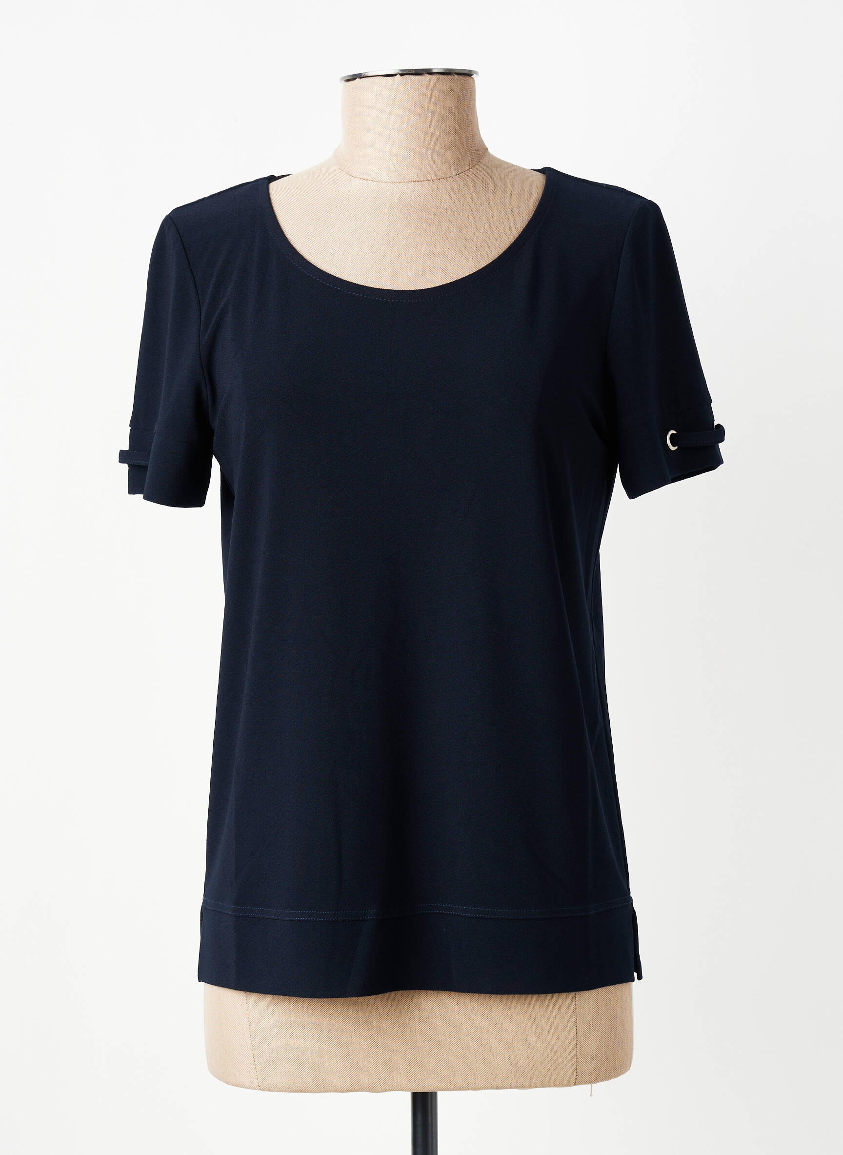 T-shirt stretch manches courtes bleu GEVANA femme