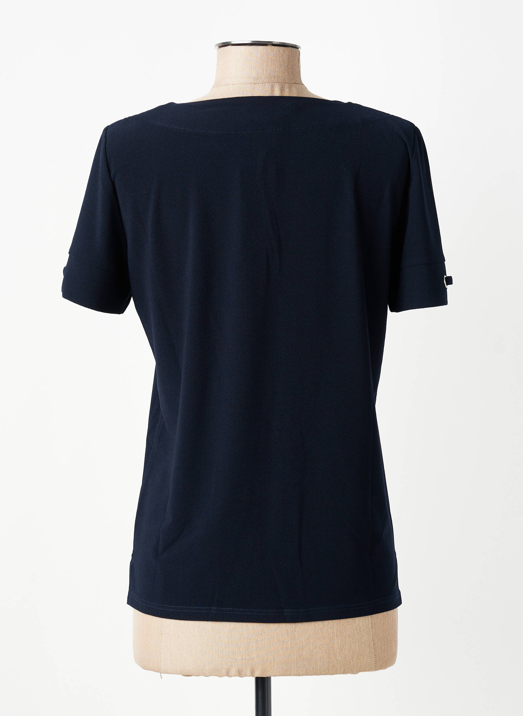 T-shirt stretch manches courtes bleu GEVANA femme