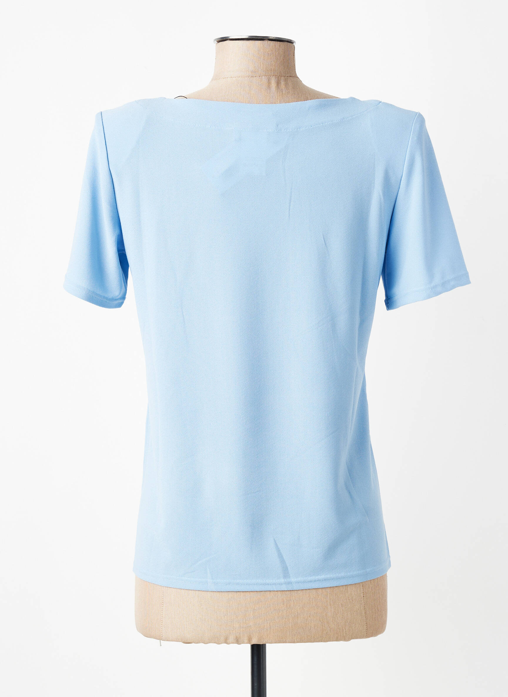 Top manches courtes manches courtes bleu GEVANA femme