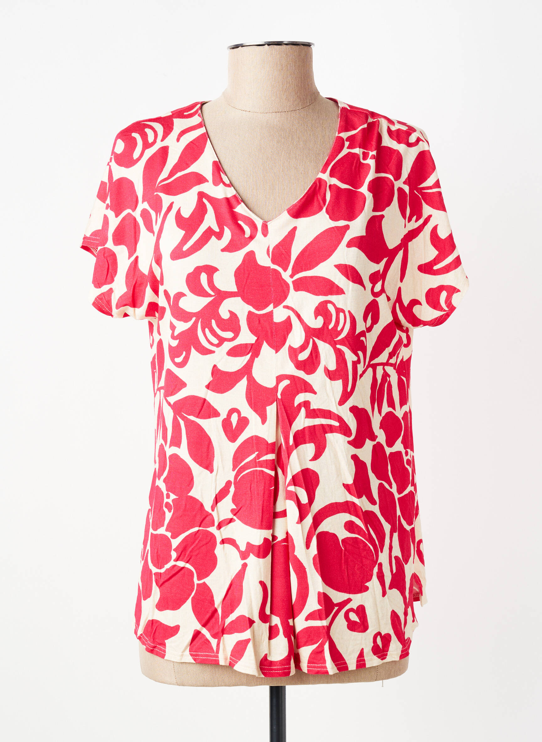 T-shirt manches longues manches longues rouge GEVANA femme