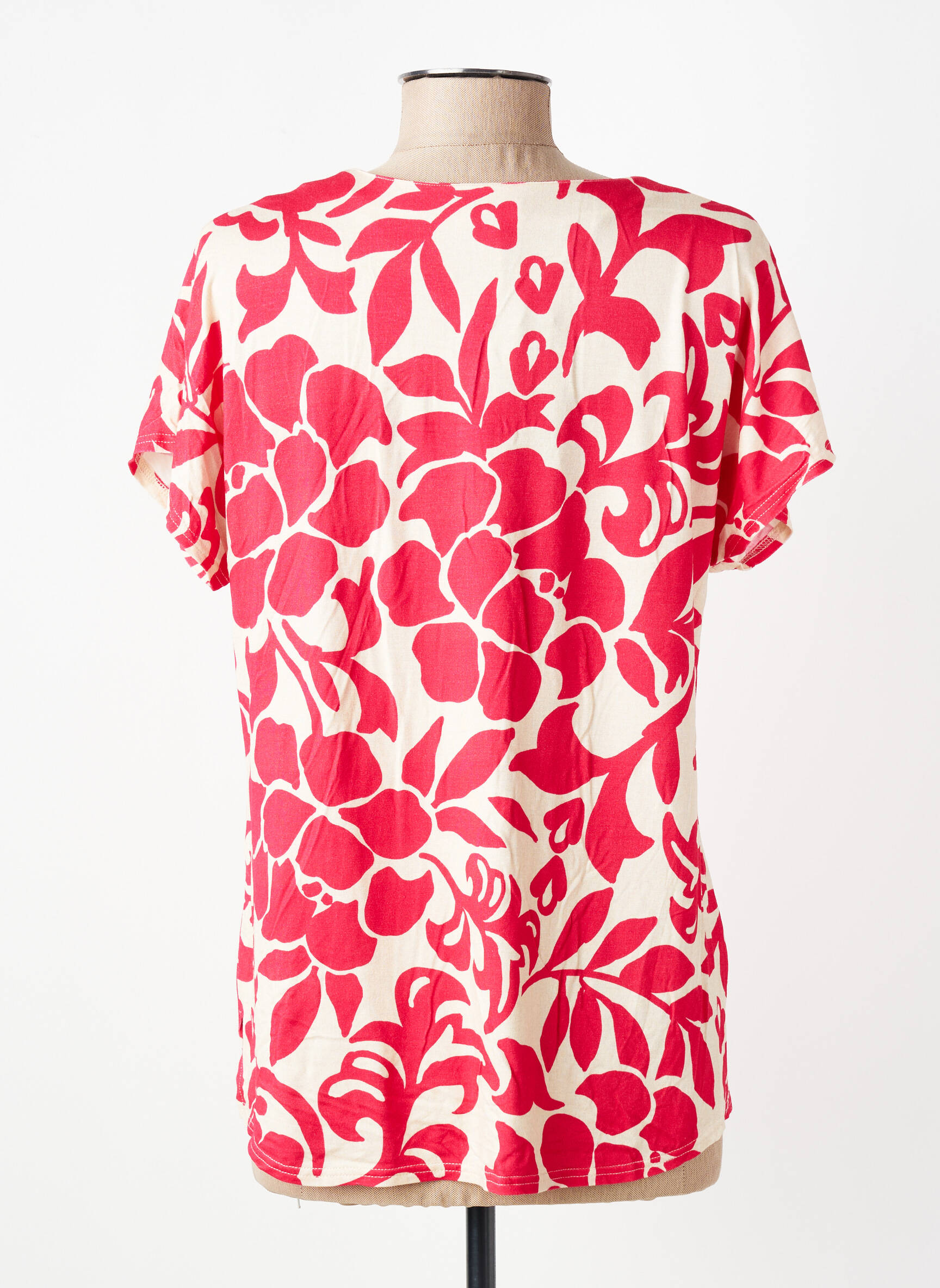 T-shirt manches longues manches longues rouge GEVANA femme