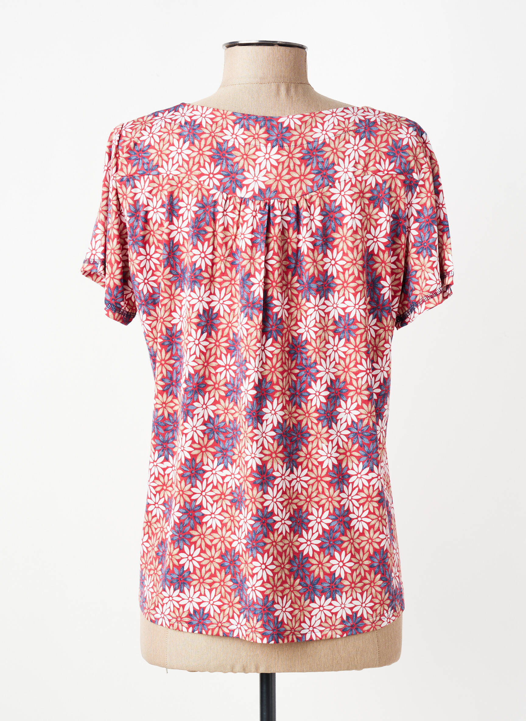 Top manches courtes manches courtes rose GEVANA femme
